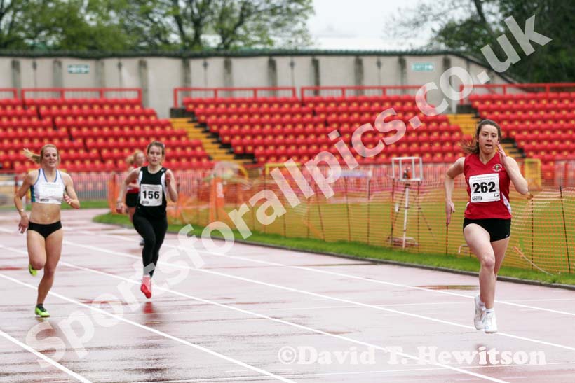 4 Beth Bolton (Holy Cross College) wins the 400 metres, British College Championships, Gateshead International Stadium.